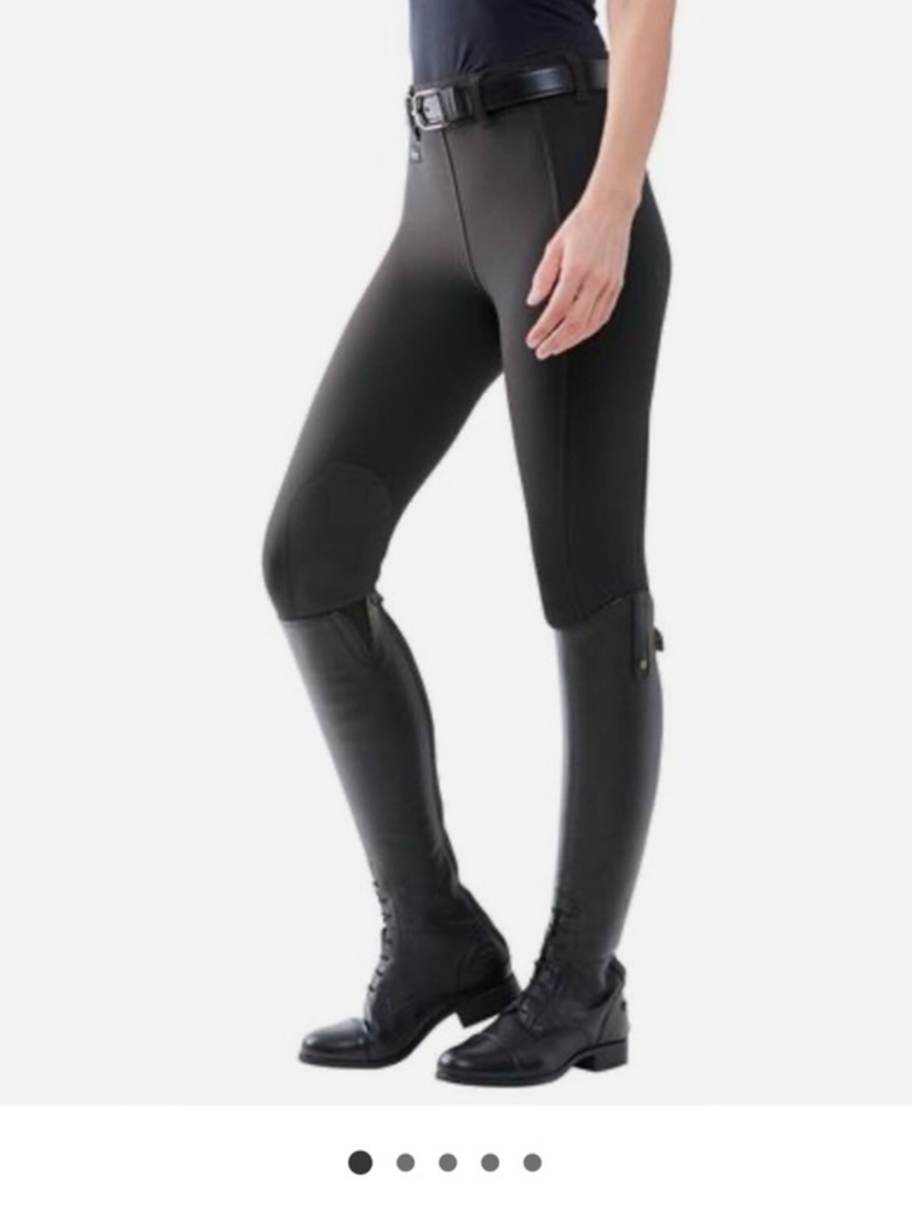 IRIDEON Issential Knee Patch Riding Tights Navy Blue Women’s Size XL